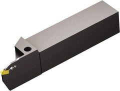 Sandvik Coromant - QD, External, Right Hand, 1.3" Max Depth of Cut, Indexable Grooving Tool Holder - QD-NG-0300-0002-CM Insert Compatibility, 1-1/4" Shank Height, 1-1/4" Shank Width, 7" OAL, Through Coolant - Eagle Tool & Supply