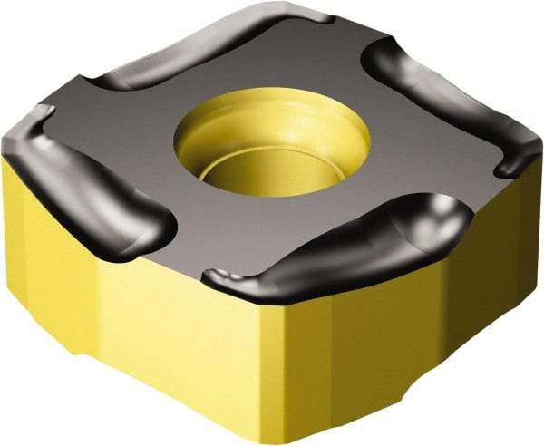 Sandvik Coromant - R3651505 KL Grade 3330 Carbide Milling Insert - TiCN/Al2O3/TiN Finish, 5.56mm Thick, 15mm Inscribed Circle, 0.3mm Corner Radius - Eagle Tool & Supply