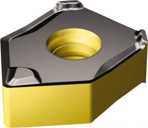 Sandvik Coromant - 345N1305 PW8 Grade 4330 Carbide Milling Insert - TiCN/Al2O3/TiN Coated, 5.05mm Thick, 13mm Inscribed Circle - Eagle Tool & Supply