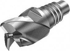 Sandvik Coromant - 316-SM A Grade H10F Carbide End Milling Tip Insert - Uncoated, 3 Flutes, 25mm Cutting Diam, 17/32" Depth of Cut, 1" Extension, 45° Helix - Eagle Tool & Supply