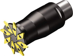 Sandvik Coromant - Coromant Capto Connection, 6.3mm Depth of Cut, 66mm Cutter Diam, Indexable Slotting Cutter - Steel - Eagle Tool & Supply