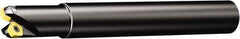 Sandvik Coromant - 1" Cut Diam, 32mm Arbor Hole, 2mm Max Depth of Cut, 19° Indexable Chamfer & Angle Face Mill - 3 Inserts, 419R-1405 Insert, Right Hand Cut, Through Coolant, Series CoroMill 419 - Eagle Tool & Supply