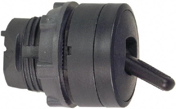 Schneider Electric - 22mm Mount Hole, 2 Position, Toggle Operated, Selector Switch Only - Black, Maintained (MA), Nonilluminated, Shock, Vibration and Water Resistant - Eagle Tool & Supply