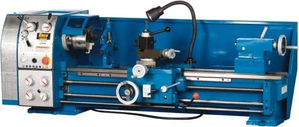 Enco - 12" Swing, 36" Between Centers, 220 Volt, Single Phase Bench Lathe - 5MT Taper, 1-1/2 hp, 65 to 1,810 RPM, 1-1/2" Bore Diam, 750mm Deep x 580mm High x 1,676mm Long - Eagle Tool & Supply