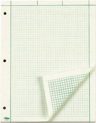 TOPS - 100 Sheet, 8-1/2 x 11", Quadrille Engineering Computation Pad - Green - Eagle Tool & Supply