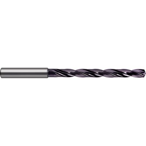 #18 Dia. × 6 mm Shank × 45 mm Flute Length × 85 mm OAL, 7xD, 140°, nano-FIREX, 2 Flute, Coolant Thru, Solid Carbide Drill - Exact Industrial Supply