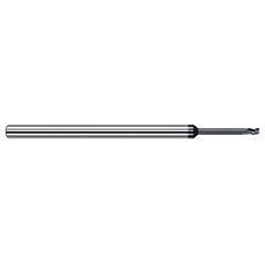 Variable Helix End Mills for Medium Alloy Steels - 0.2500″ (1/4″) Cutter Diameter × 0.0150″ (1/64″) Radius × 0.3750″ (3/8″) Length of Cut × 3.0000″ (3″) Reach Carbide Corner Radius End Mill for Medium Alloy Steels, 4 Flutes, AlTiN Coated - Exact Industrial Supply
