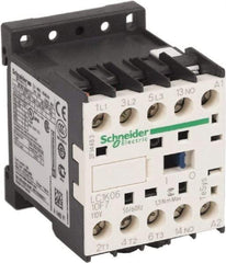 Schneider Electric - 3 Pole, 110 Coil VAC at 50/60 Hz, 6 Amp at 440 VAC, Nonreversible IEC Contactor - BS 5424, CSA, IEC 60947, NF C 63-110, RoHS Compliant, UL Listed, VDE 0660 - Eagle Tool & Supply