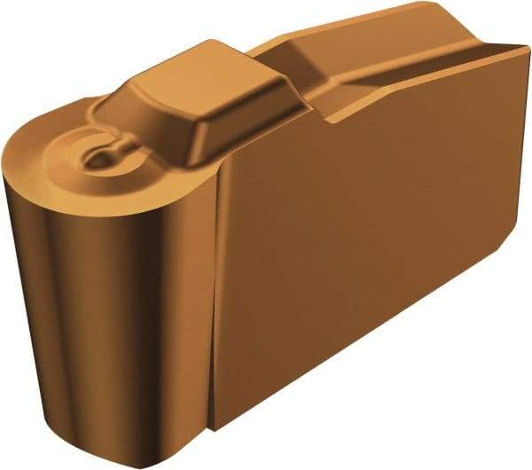Sandvik Coromant - 40N151.2-4P Grade 1125, Carbide Grooving Insert - 2mm Max Depth of Cut, Neutral, 2.5mm Corner Radius, TiAlN Finish - Eagle Tool & Supply