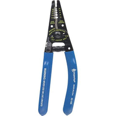 Imperial - 10 AWG to 20 AWG Solid, 22 AWG Stranded Capacity Wire Stripper/Cutter - 7-1/4" OAL, Hardened Steel with Cushion Grip Handle - Eagle Tool & Supply