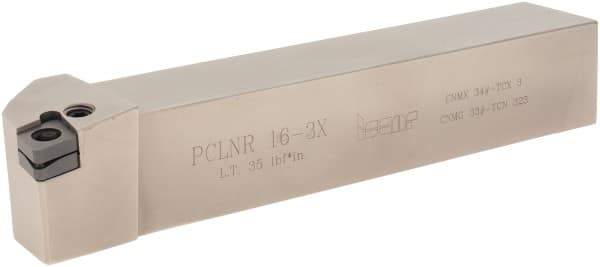 Iscar - PCLN, Right Hand Cut, 95° Lead Angle, 1" Shank Height x 1" Shank Width, Negative Rake Indexable Turning Toolholder - 6" OAL, CN.. Insert Compatibility, Series Isoturn - Eagle Tool & Supply