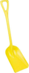 Remco - 14" High x 11" Wide Square Plastic Shovel - 38" Long Plastic D-Grip Handle - Eagle Tool & Supply