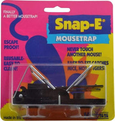 Made in USA - Snap Trap for Use on Mice - 3-7/8 Inch Long x 1-7/8 Inch Wide x 2-3/8 Inch High, Polystyrene and Steel - Eagle Tool & Supply