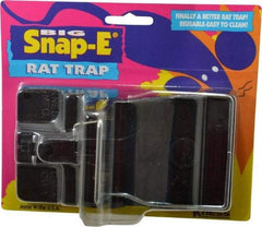 Made in USA - Snap Trap for Use on Rats - 5-1/2 Inch Long x 3 Inch Wide x 3-3/4 Inch High, Polystyrene and Steel - Eagle Tool & Supply