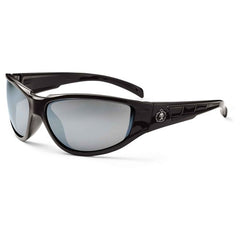 Njord Silver Mirror Lens Black Safety Glasses - Eagle Tool & Supply