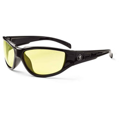 Njord Yellow Lens Black Safety Glasses - Eagle Tool & Supply