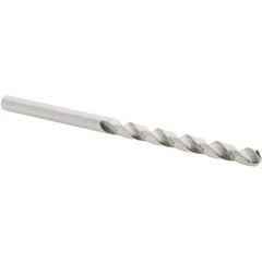 Guhring - #20 118° Cobalt Jobber Drill - Bright Finish, Right Hand Cut, Spiral Flute, Straight Shank, 75mm OAL, Four Facet, Split Point - Eagle Tool & Supply