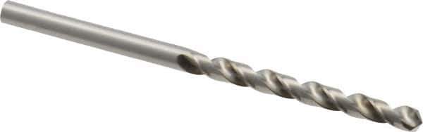 Guhring - #21 118° Cobalt Jobber Drill - Bright Finish, Right Hand Cut, Spiral Flute, Straight Shank, 75mm OAL, Four Facet, Split Point - Eagle Tool & Supply