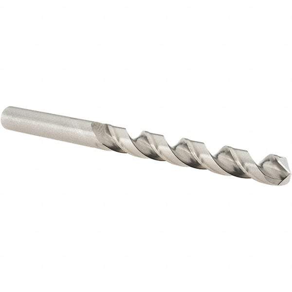 Guhring - Letter P 118° Cobalt Jobber Drill - Bright Finish, Right Hand Cut, Spiral Flute, Straight Shank, 117mm OAL, Four Facet, Split Point - Eagle Tool & Supply