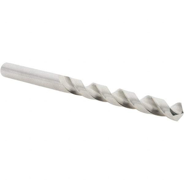 Guhring - 23/64" 118° Cobalt Jobber Drill - Bright Finish, Right Hand Cut, Spiral Flute, Straight Shank, 125mm OAL, Four Facet, Split Point - Eagle Tool & Supply