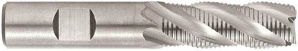 Niagara Cutter - 1" Diam, Fine Pitch, 2" LOC, 5 Flute Cobalt Corner Chamfer Roughing End Mill - TiCN Finish, 4-1/2" OAL, 1" Shank Diam, Single End, Centercutting, 35° Helix - Eagle Tool & Supply