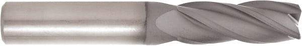 Niagara Cutter - 1/2", 4 Flute, Single End, Solid Carbide, 0.03" Corner Radius End Mill - 4" OAL, 30° Helix, Right Hand Flute, 1-3/8" LOC, Right Hand Cut - Eagle Tool & Supply