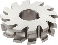 Keo - 1/16" Radius, 1/8" Circle Diam, 2-1/4" Cutter Diam, 1/4" Cutting Width, Arbor Connection, Concave Radius Cutter - High Speed Steel, TiN Finish, Form Relieved, 16 Teeth - Eagle Tool & Supply