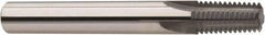 Niagara Cutter - 3/4-14 Thread, 1/2" Shank Diam, AlCrN Coating, Solid Carbide Straight Flute Thread Mill - 4 Flutes, 4" OAL, 3/4" Min Noml Diameter - Eagle Tool & Supply