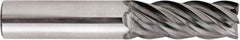 Niagara Cutter - 10mm, 20mm LOC, 10mm Shank Diam, 73mm OAL, 5 Flute, Solid Carbide Square End Mill - Single End, AlTiN Finish, Spiral Flute, Variable° Helix, Centercutting, Right Hand Cut, Right Hand Flute, Series STS540M - Eagle Tool & Supply