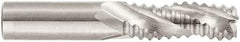 Niagara Cutter - 5/8" Diam, Coarse Pitch, 1-5/8" LOC, 3 Flute Solid Carbide 45° Corner Chamfer Roughing End Mill - Uncoated, 3-1/2" OAL, 5/8" Shank Diam, Single End, Centercutting, 30° Helix - Eagle Tool & Supply