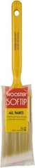 Wooster Brush - 1-1/2" Synthetic Sash Brush - 2-3/16" Bristle Length, Plastic Handle - Eagle Tool & Supply