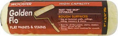 Wooster Brush - 3/4" Nap, 9" Wide Paint General Purpose Roller Cover - Rough Texture, Fabric - Eagle Tool & Supply
