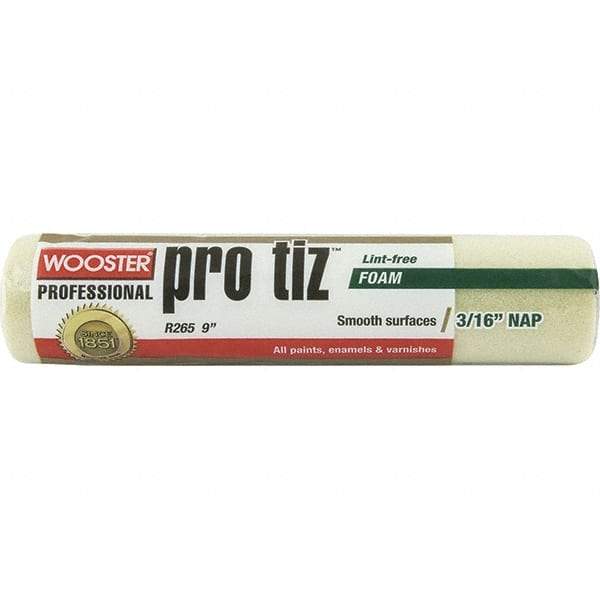 Wooster Brush - 3/16" Nap, 9" Wide Paint General Purpose Roller Cover - Very Smooth Texture - Eagle Tool & Supply