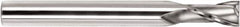 SGS - 10mm, 25mm LOC, 10mm Shank Diam, 100mm OAL, 2 Flute, Solid Carbide Square End Mill - Single End, TiN Finish, Spiral Flute, 30° Helix, Centercutting, Right Hand Cut, Right Hand Flute, Series 59M - Eagle Tool & Supply
