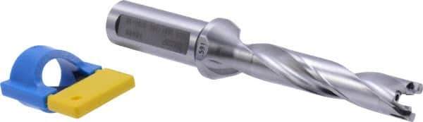 Iscar - 0.591" to 5/8" Diam, 5xD, 2.95" Max Depth, 3/4" Shank Diam, 5.86" OAL, Replaceable-Tip Drill - FCP, ICK, ICK-2M, ICM, ICP, iCP-2M Insert, 55125355 Toolholder, Series SumoCham - Eagle Tool & Supply