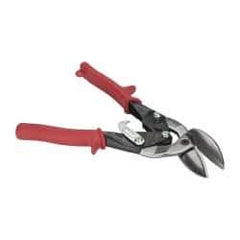 Paramount - 1-1/4" Length of Cut, Left Pattern Offset Aviation Snip - 9-3/4" OAL, Steel Handle, 4047 Molybenum Alloy Steel Blade, 18 AWG Steel Capacity - Eagle Tool & Supply