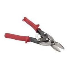 Paramount - 1-1/4" Length of Cut, Left Pattern Aviation Snip - 9-3/4" OAL, Steel Handle, 4047 Molybenum Alloy Steel Blade, 18 AWG Steel Capacity - Eagle Tool & Supply