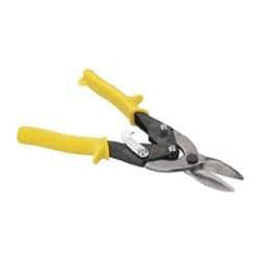 Paramount - 1-1/2" Length of Cut, Straight Pattern Aviation Snip - 9-3/4" OAL, Steel Handle, 4047 Molybenum Alloy Steel Blade, 18 AWG Steel Capacity - Eagle Tool & Supply