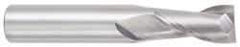 OSG - 14mm, 30mm LOC, 14mm Shank Diam, 89mm OAL, 2 Flute, Solid Carbide Square End Mill - Single End, Uncoated, Spiral Flute, 30° Helix, Centercutting, Right Hand Cut, Right Hand Flute, Series 402 - Eagle Tool & Supply