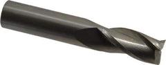 OSG - 5/8", 1-1/4" LOC, 5/8" Shank Diam, 3-1/2" OAL, 3 Flute, Solid Carbide Square End Mill - Single End, Uncoated, Spiral Flute, 30° Helix, Centercutting, Right Hand Cut, Right Hand Flute, Series 403 - Eagle Tool & Supply