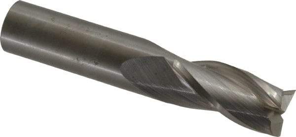 OSG - 3/4", 1-1/2" LOC, 3/4" Shank Diam, 4" OAL, 3 Flute, Solid Carbide Square End Mill - Single End, Uncoated, Spiral Flute, 30° Helix, Centercutting, Right Hand Cut, Right Hand Flute, Series 403 - Eagle Tool & Supply