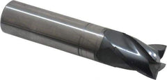 OSG - 5/8", 3/4" LOC, 5/8" Shank Diam, 3" OAL, 4 Flute, Solid Carbide Square End Mill - Single End, TiAlN Finish, Spiral Flute, 30° Helix, Centercutting, Right Hand Cut, Right Hand Flute, Series 414 - Eagle Tool & Supply