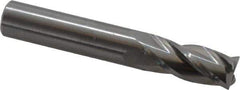 OSG - 11mm, 25mm LOC, 11mm Shank Diam, 70mm OAL, 4 Flute, Solid Carbide Square End Mill - Single End, Uncoated, Spiral Flute, 30° Helix, Centercutting, Right Hand Cut, Right Hand Flute, Series 404 - Eagle Tool & Supply