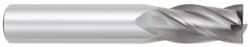 OSG - 25mm, 38mm LOC, 25mm Shank Diam, 102mm OAL, 4 Flute, Solid Carbide Square End Mill - Eagle Tool & Supply