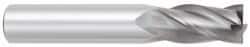 OSG - 7/16", 1" LOC, 7/16" Shank Diam, 2-3/4" OAL, 4 Flute, Solid Carbide Square End Mill - Single End, TiCN Finish, Spiral Flute, 30° Helix, Centercutting, Right Hand Cut, Right Hand Flute, Series 404 - Eagle Tool & Supply