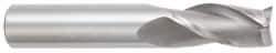 OSG - 1/2", 1" LOC, 1/2" Shank Diam, 3" OAL, 3 Flute, Solid Carbide Square End Mill - Single End, Uncoated, Spiral Flute, 30° Helix, Centercutting, Right Hand Cut, Right Hand Flute, Series 403 - Eagle Tool & Supply