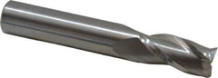 OSG - 9/16", 1-1/8" LOC, 9/16" Shank Diam, 3-1/2" OAL, 3 Flute, Solid Carbide Square End Mill - Single End, Uncoated, Spiral Flute, 30° Helix, Centercutting, Right Hand Cut, Right Hand Flute, Series 403 - Eagle Tool & Supply
