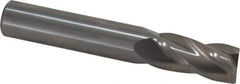 OSG - 12mm, 25mm LOC, 12mm Shank Diam, 76mm OAL, 4 Flute, Solid Carbide Square End Mill - Single End, Uncoated, Spiral Flute, 30° Helix, Centercutting, Right Hand Cut, Right Hand Flute, Series 404 - Eagle Tool & Supply