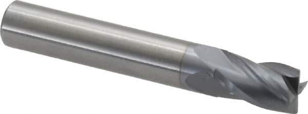 OSG - 5/16", 1/2" LOC, 5/16" Shank Diam, 2" OAL, 4 Flute, Solid Carbide Square End Mill - Single End, TiCN Finish, Spiral Flute, 30° Helix, Centercutting, Right Hand Cut, Right Hand Flute, Series 414 - Eagle Tool & Supply
