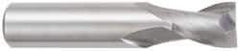 OSG - 5/16", 1/2" LOC, 5/16" Shank Diam, 2" OAL, 2 Flute, Solid Carbide Square End Mill - Single End, TiAlN Finish, Spiral Flute, 30° Helix, Centercutting, Right Hand Cut, Right Hand Flute, Series 412 - Eagle Tool & Supply
